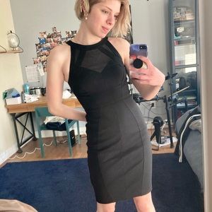 Ted Baker HIGH QUALITY Sheer Panel Halter Dress